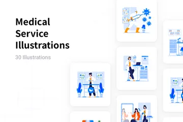 Medical Service Illustration Pack