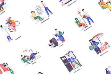 Medical Service Illustration Pack