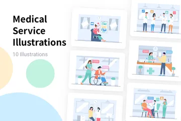 Medical Service Illustration Pack