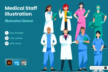 Medical Staff Illustration Pack