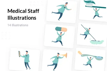 Medical Staff Illustration Pack