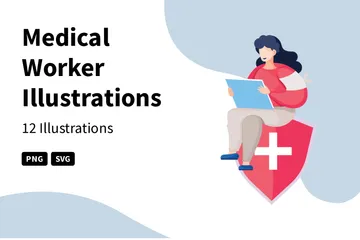 Medical Worker Illustration Pack