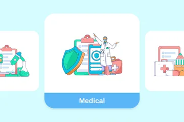 Médico Paquete de Ilustraciones