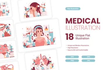 Médico Pacote de Ilustrações