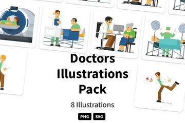 Médicos Pacote de Ilustrações