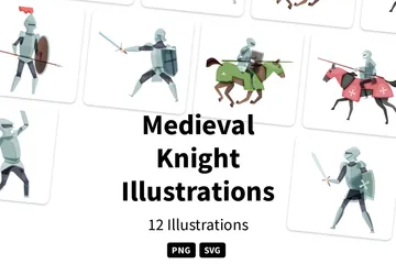Medieval Knight Illustration Pack