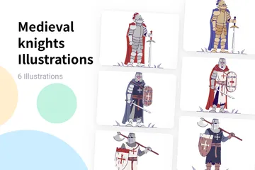 Medieval Knights Illustration Pack