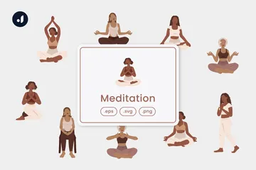 Meditation Illustration Pack