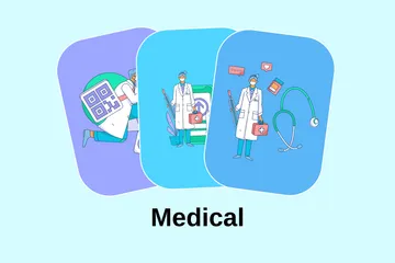 Medizinisch Illustrationspack