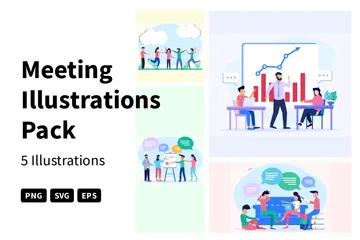 Meeting Illustration Pack