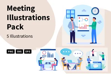 Meeting Illustration Pack