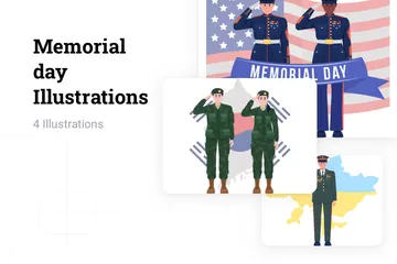 Memorial Day Illustration Pack