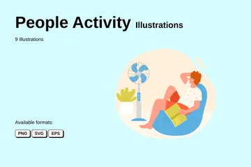 Personenaktivität Illustrationspack
