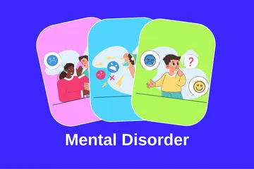 Mental Disorder Illustration Pack
