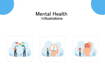 Mental Health Illustration Pack