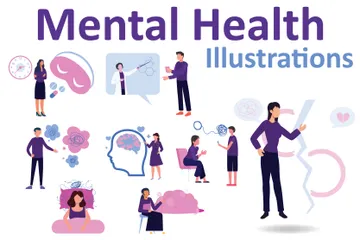 Mental Health Illustration Pack
