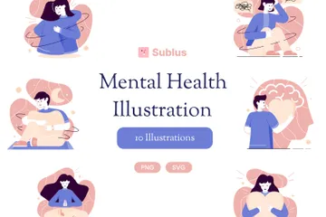 Mental Health Illustration Pack