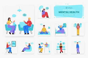 Mental Health Illustration Pack