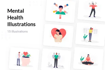 Mental Health Illustration Pack