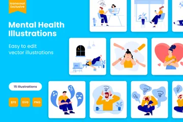 Mental Health Illustration Pack