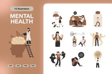 Mental Health Illustration Pack