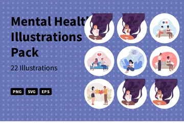 Mental Health Illustration Pack