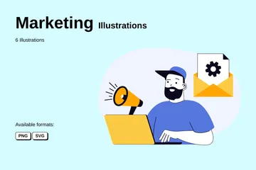 Marketing Paquete de Ilustraciones