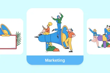 Marketing Paquete de Ilustraciones