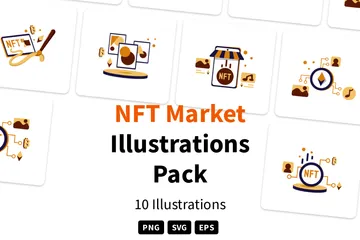 Mercado NFT Paquete de Ilustraciones