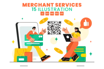 Merchant Services Illustration Pack