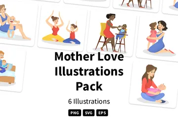 L'amour maternel Pack d'Illustrations