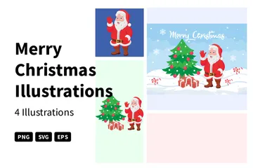 Merry Christmas Illustration Pack