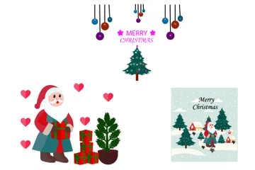 Merry Christmas Illustration Pack