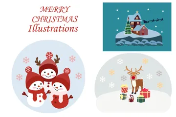 Merry Christmas Illustration Pack