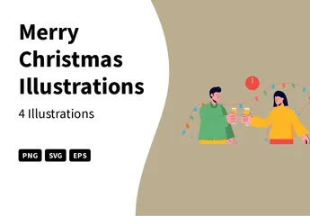 Merry Christmas Illustration Pack