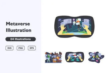 Métavers Illustration Pack