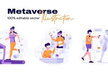 Metaverse Illustration Pack