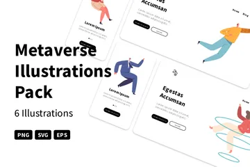 Metaverse Illustration Pack