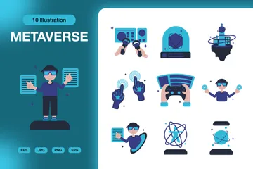 Metaverse Illustration Pack