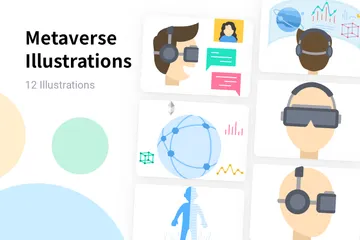 Metaverse Illustration Pack