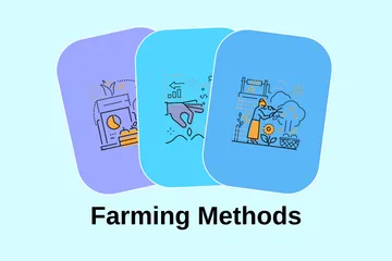 Méthodes agricoles Pack d'Illustrations
