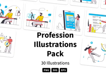 Profession Pack d'Illustrations