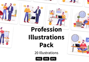 Profession Pack d'Illustrations