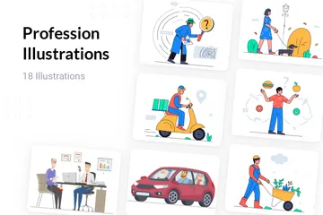 Profession Pack d'Illustrations