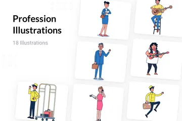 Profession Pack d'Illustrations