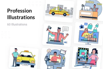 Profession Pack d'Illustrations