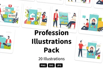 Profession Pack d'Illustrations