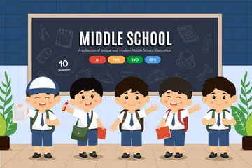 Middle School Illustration Pack