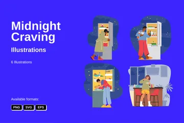 Midnight Craving Illustration Pack