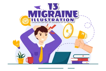 Migraine Illustration Pack